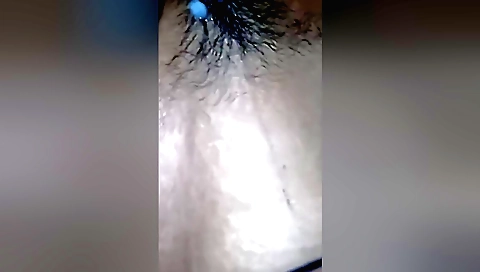 Hairy Indian girl with long hair gets creampie and fucked