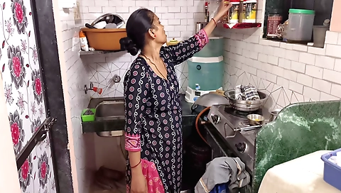 Beautiful brunette girl with shaved body filming video