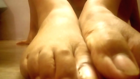 Sexy stepsister-in-law touches her body with fingers