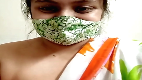 Beautiful brunette with huge boobs and a sexy body