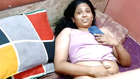 Indian beauty with big boobs is masturbating in her room